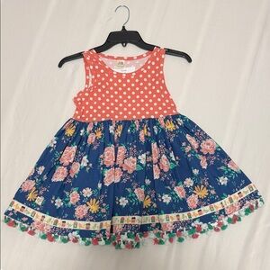 Matilda Jane Coral Polka Dot and Floral Top